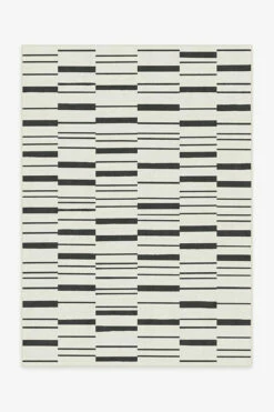 Best Sale ๐ฏ Ruggable Broken Stripe Black Rug ๐ฅ