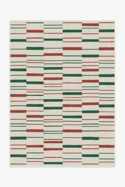 Best deal ❤️ Ruggable Broken Stripe Red & Green Rug 😉