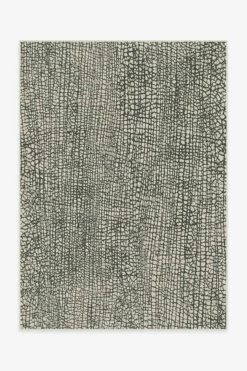 Budget 😀 Ruggable Crackle Black & White Rug 🔔