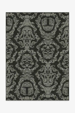 Brand new 🤩 Ruggable Dark Side Damask Charcoal Rug 🌟