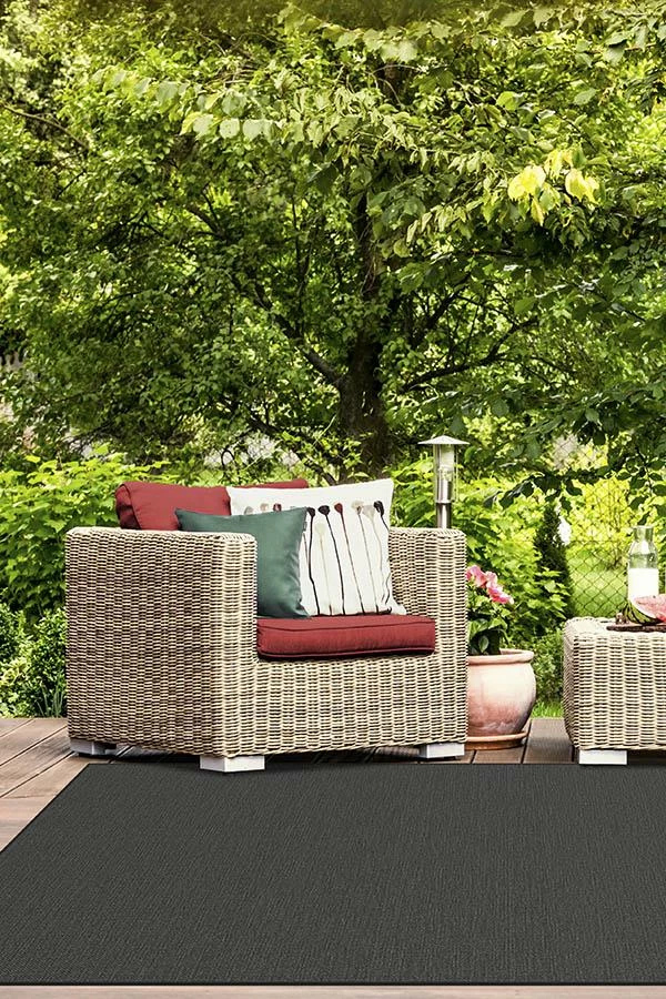 Best deal 🎉 Ruggable Outdoor Denim Solid Black Rug 👍 - Image 4