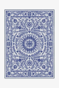 Best Sale 👍 Ruggable Outdoor Fontaine Delft Blue Rug 👏