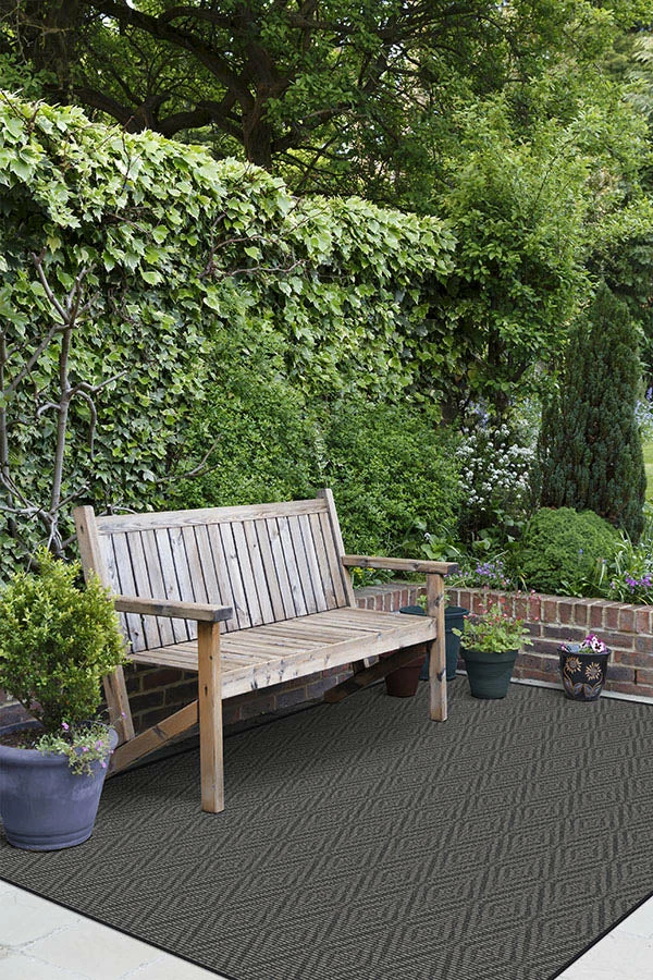 Best Pirce 🤩 Ruggable Outdoor Halo Diamond Grey Rug ❤️ - Image 4