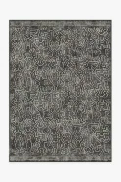 New 😀 Ruggable Keith Haring Balancing Act Black ❤️