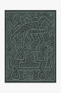 Best deal ✔️ Ruggable Keith Haring Funny Gallery Spruce Green 🧨