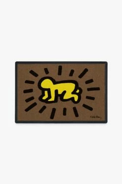 Wholesale โญ Ruggable Keith Haring Radiant Baby Yellow Doormat ๐งจ