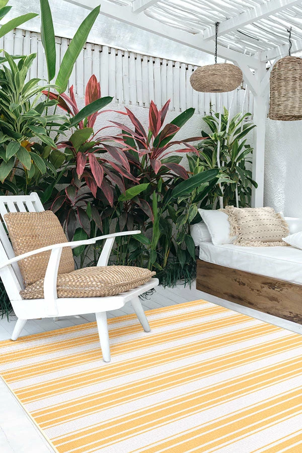 Wholesale 👍 Ruggable Outdoor Marina Stripe Yellow Rug 🌟 - Image 4