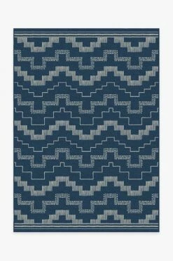 Budget 💯 Ruggable Outdoor Meseta Navy Rug ❤️