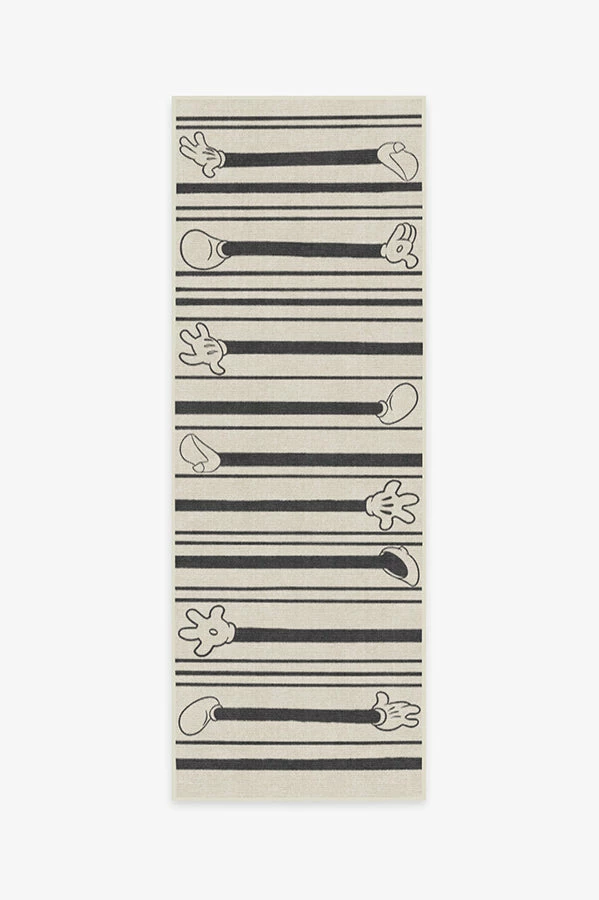 Best Sale ๐ Ruggable Mickey Stripes Black Rug โ๏ธ - Image 5