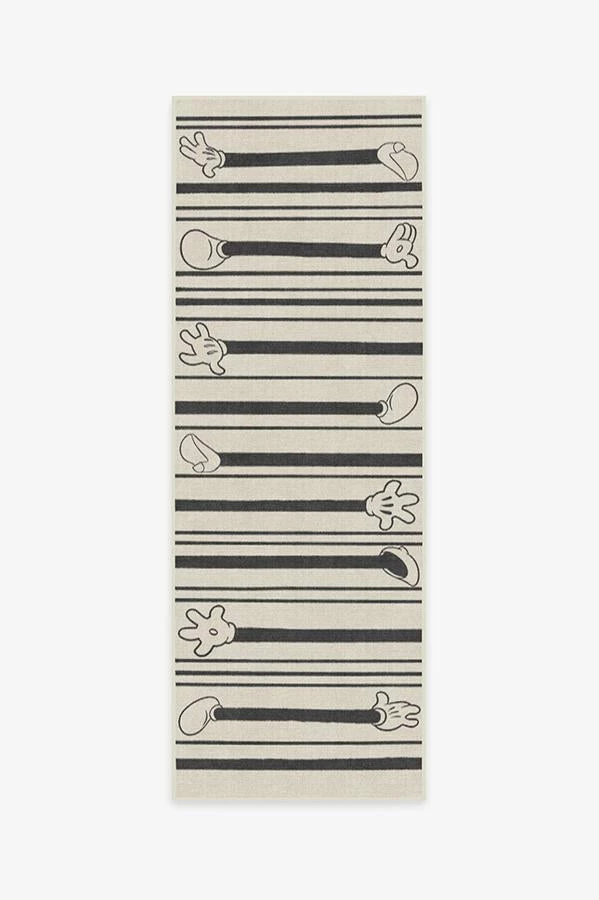 Best Sale ๐ Ruggable Mickey Stripes Black Rug โ๏ธ - Image 6