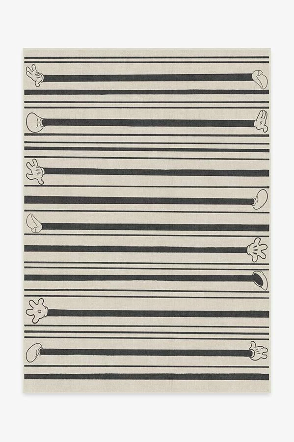 Best Sale ๐ Ruggable Mickey Stripes Black Rug โ๏ธ