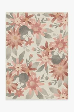 Coupon ๐งจ Ruggable Minnie Floral Rosewood Rug โค๏ธ