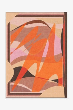 Best reviews of 🎉 Ruggable Monica Ahanonu Carrot Sunrise Rug ⭐