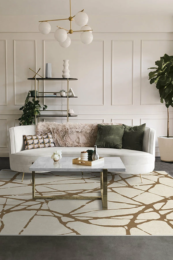 Best Sale ๐ Ruggable Nina Takesh Marion Camel & Ivory Rug ๐ฅ - Image 4