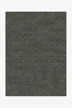 Best Pirce ๐ฅฐ Ruggable Outdoor Parquet Black Rug ๐