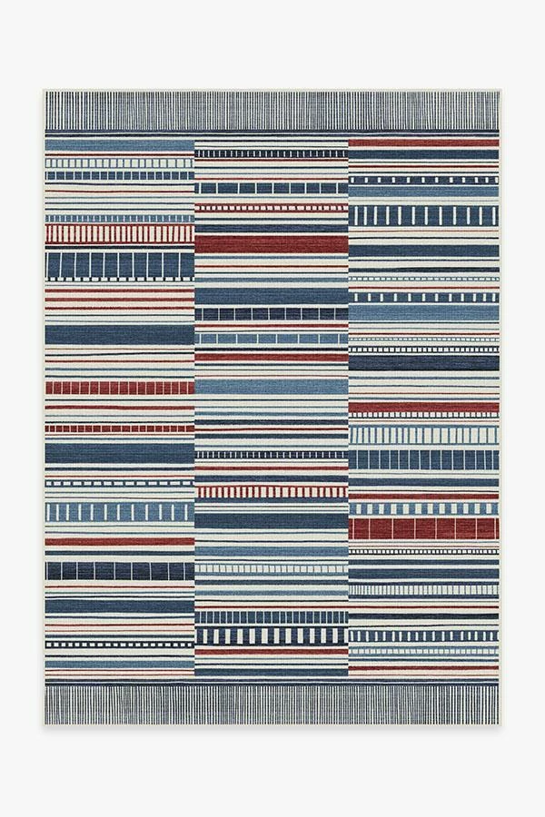 Best Sale 🔥 Ruggable Outdoor Riviera Stripe Americana Rug ✔️ - Image 2