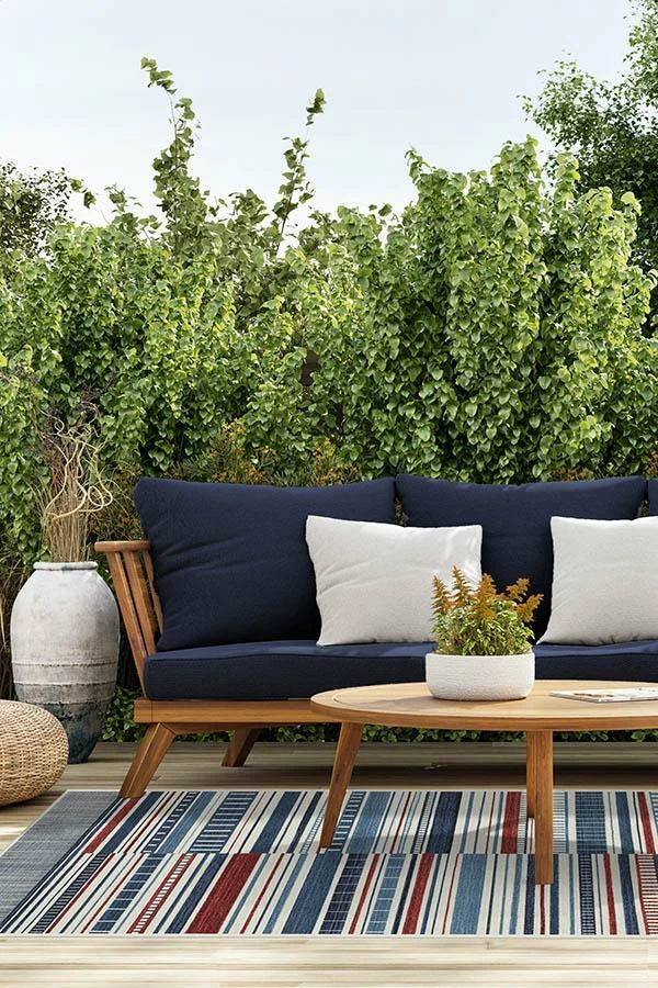 Best Sale 🔥 Ruggable Outdoor Riviera Stripe Americana Rug ✔️ - Image 8