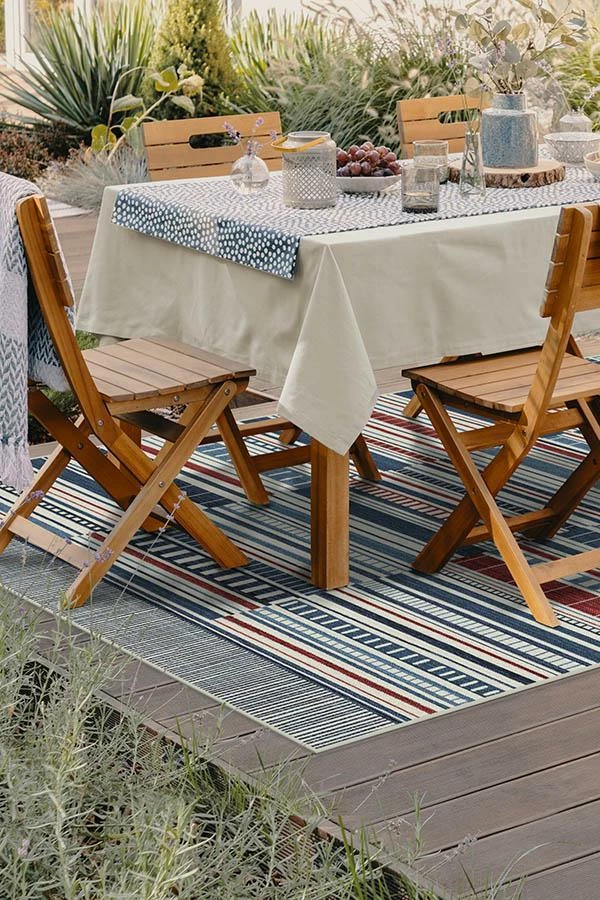 Best Sale 🔥 Ruggable Outdoor Riviera Stripe Americana Rug ✔️ - Image 4