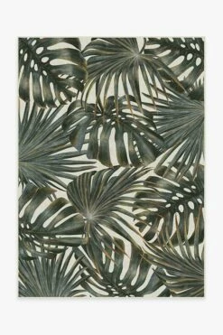 New 🔥 Ruggable Outdoor Tropical Green Rug 👍