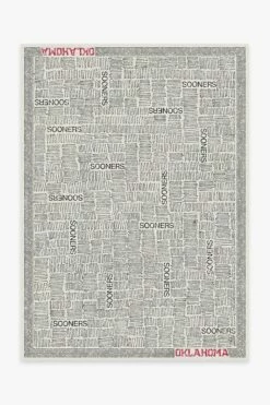 Outlet ❤️ Ruggable University of Oklahoma Tally Rug 🔥