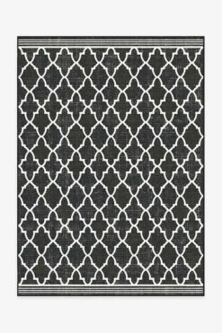Promo ๐ฅฐ Ruggable Outdoor Varia Trellis Black Rug โญ