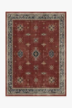 New 🧨 Ruggable Verena Amber Red Rug ✔️