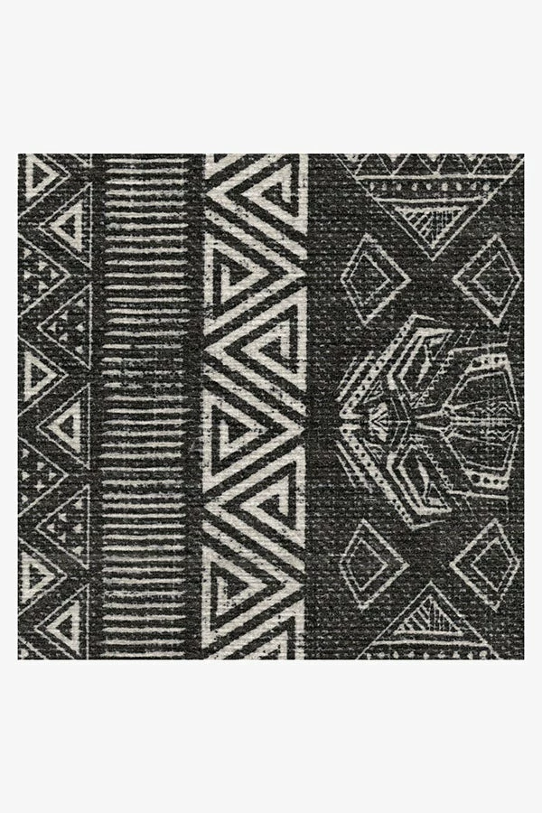 Hot Sale β Ruggable Wakanda Forever Black & Cream Rug 𧨠- Image 7