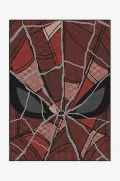 New 🔔 Ruggable Webbed Hero Marvel Red Rug 🤩